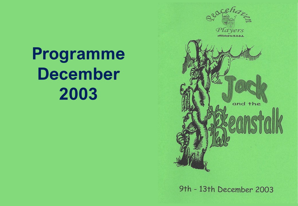 Programme:Jack and the Beanstalk 2003